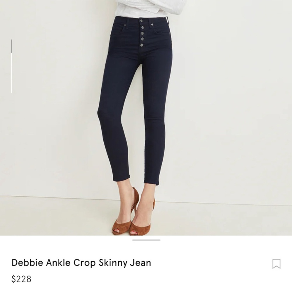 Veronica Beard Debbie ankle crop skinny jeans